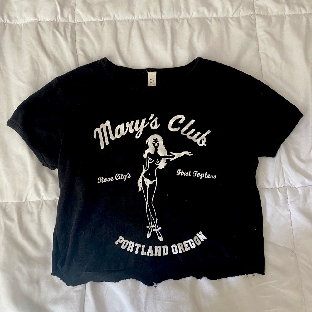 THRIFTED CLUB CROP BABY TEE